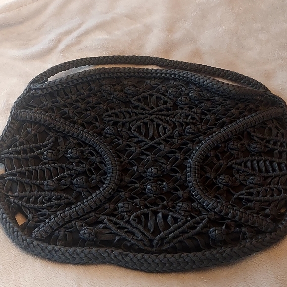 Anthropology Made on Earth by Dave and Scotti. Black Knotted/ Macrome' Purse! - Picture 5 of 5